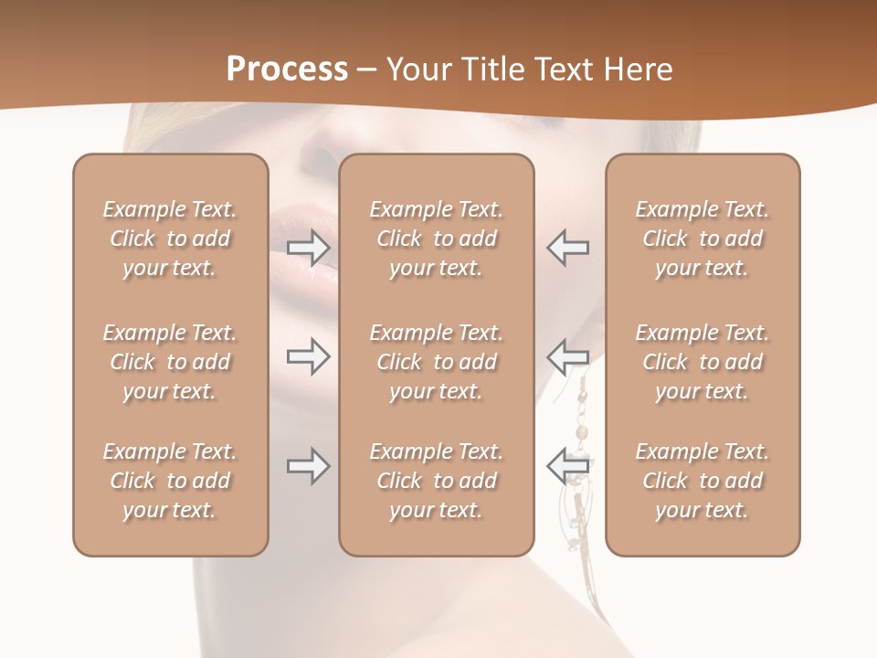 Straight Hairstyle Pose PowerPoint Template