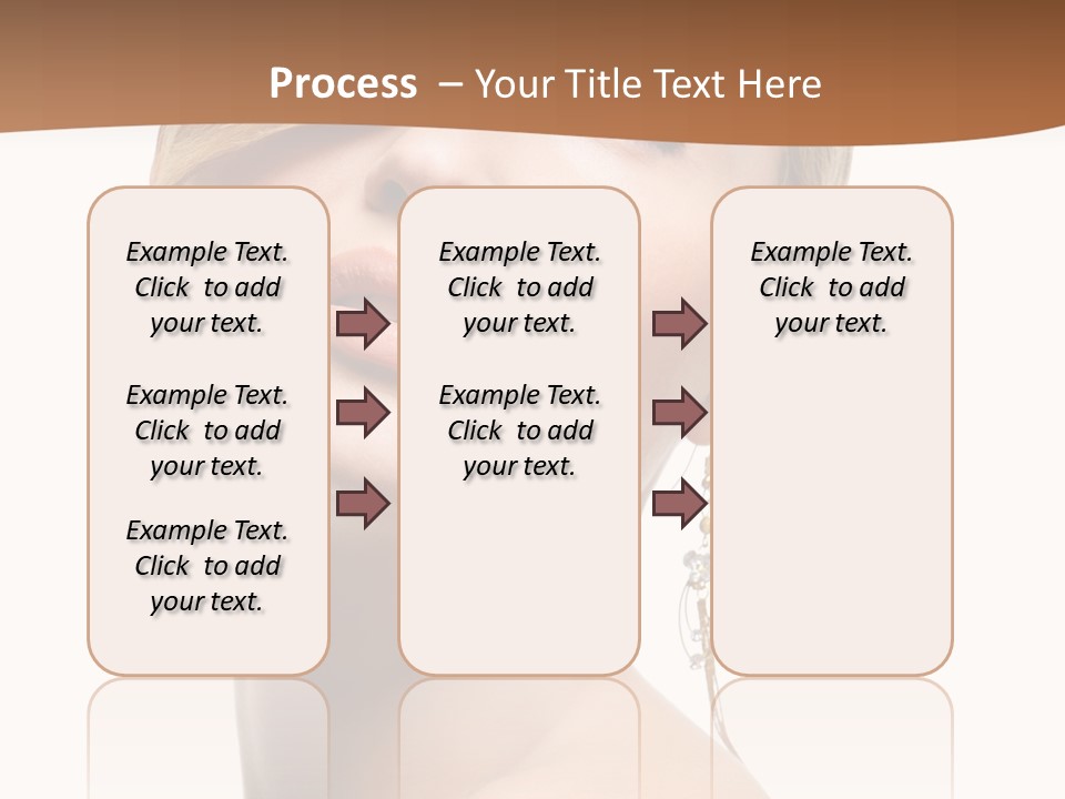 Straight Hairstyle Pose PowerPoint Template