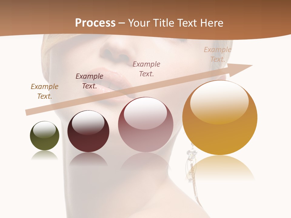 Straight Hairstyle Pose PowerPoint Template