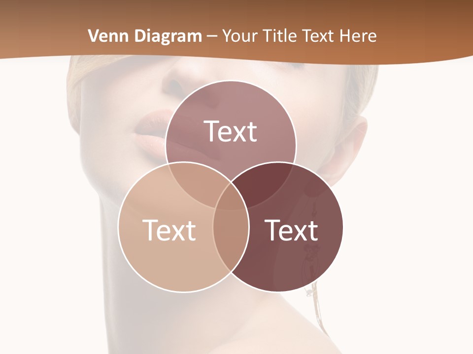 Straight Hairstyle Pose PowerPoint Template