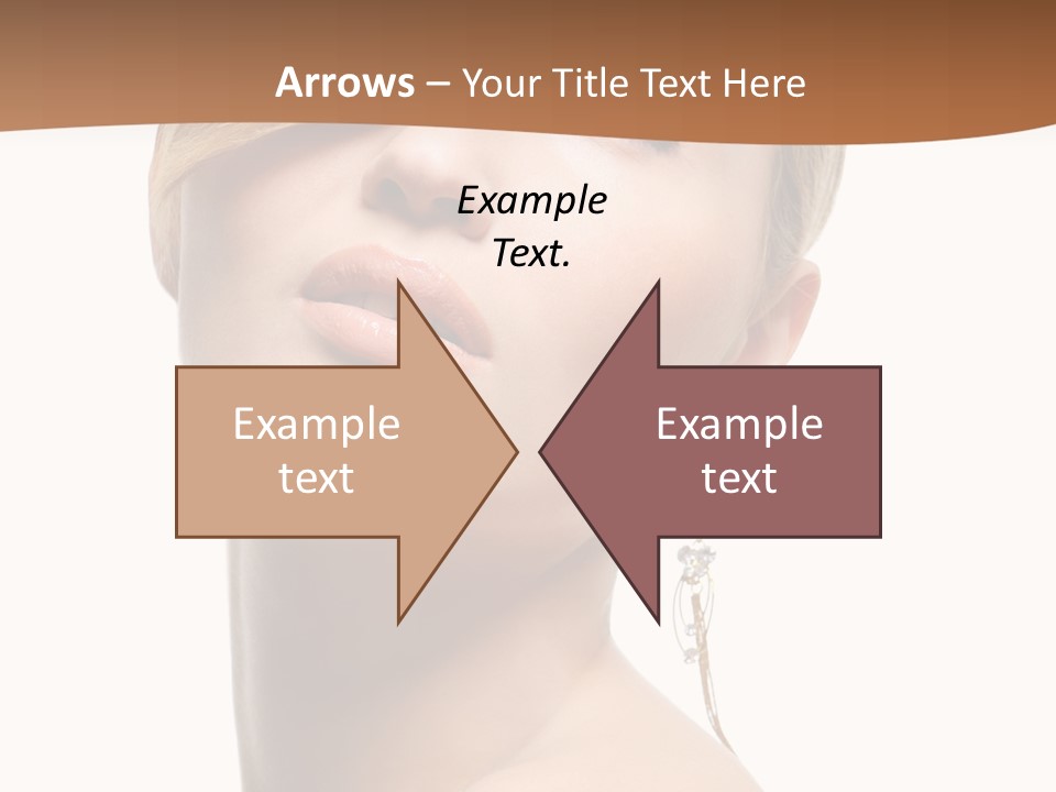 Straight Hairstyle Pose PowerPoint Template