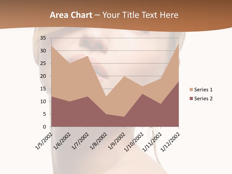 Straight Hairstyle Pose PowerPoint Template