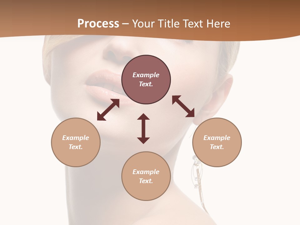 Straight Hairstyle Pose PowerPoint Template