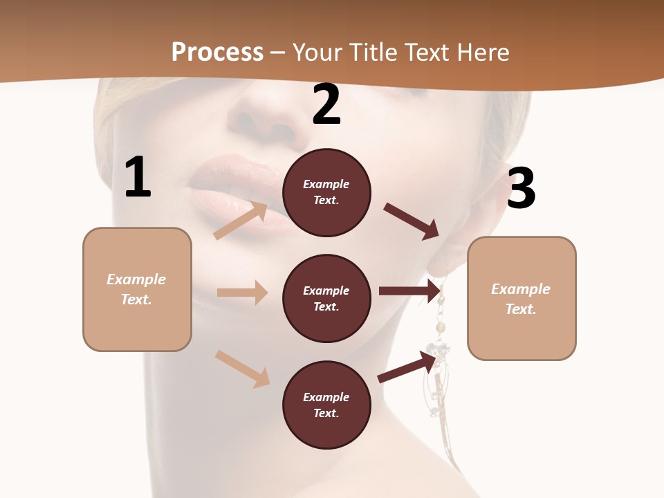 Straight Hairstyle Pose PowerPoint Template