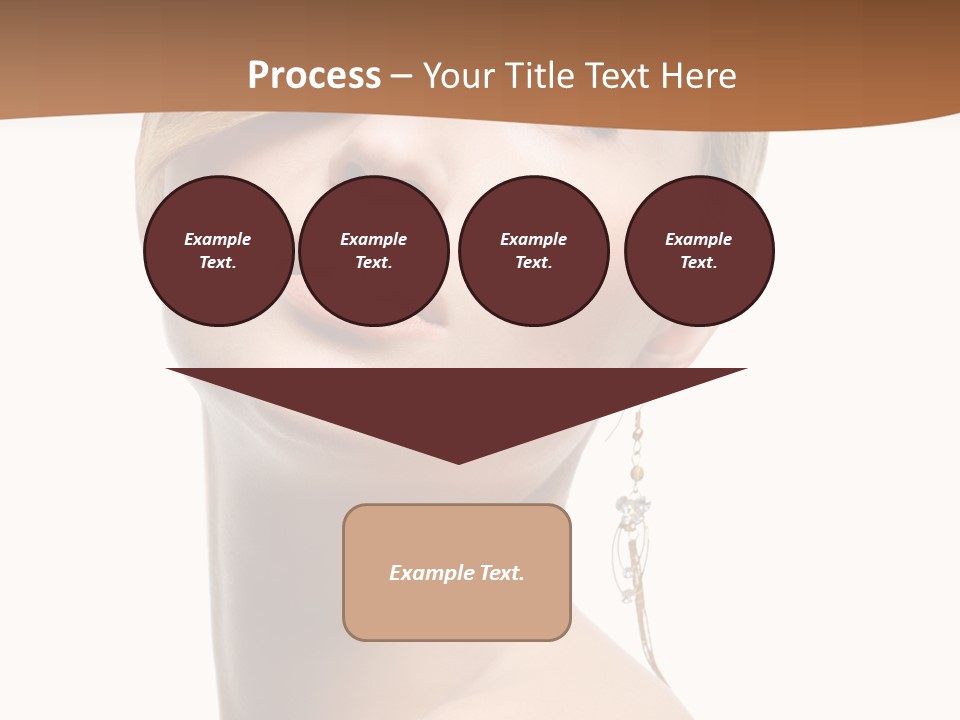 Straight Hairstyle Pose PowerPoint Template