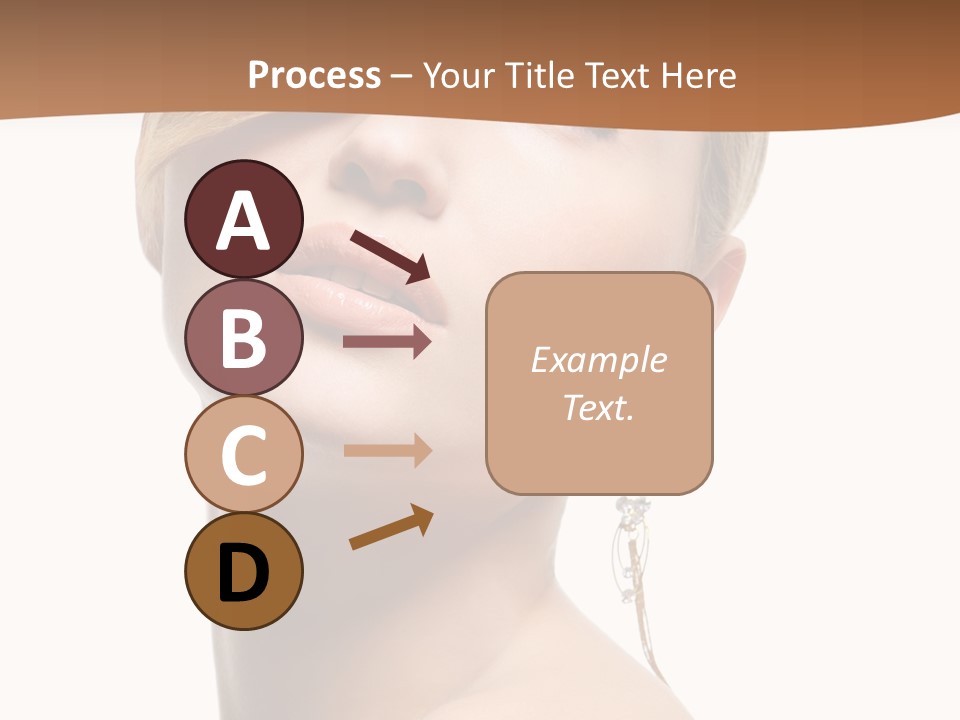 Straight Hairstyle Pose PowerPoint Template