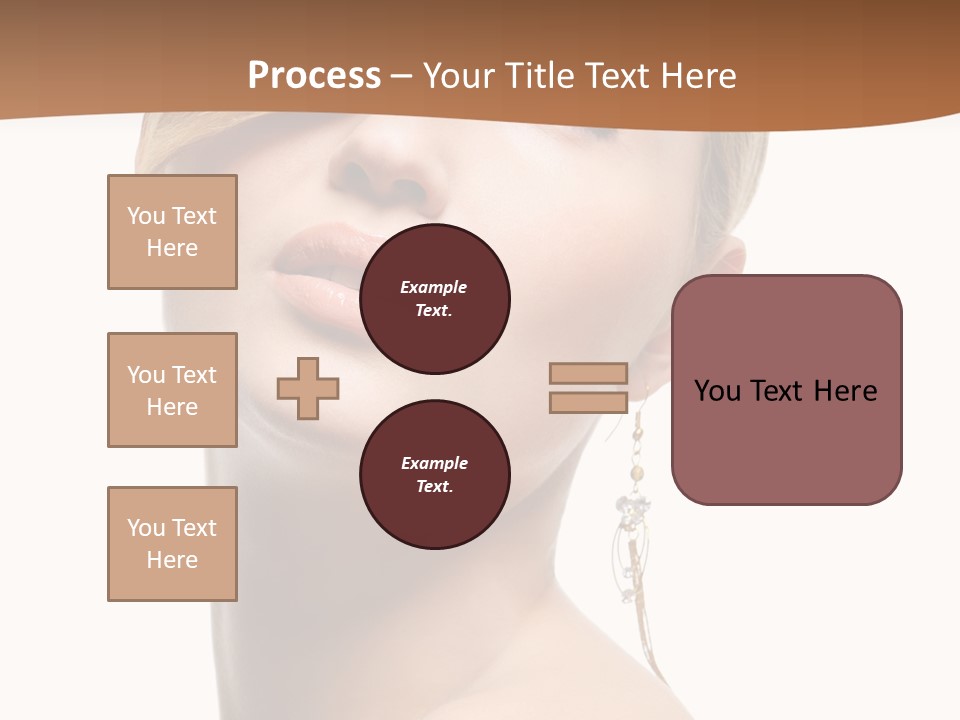 Straight Hairstyle Pose PowerPoint Template