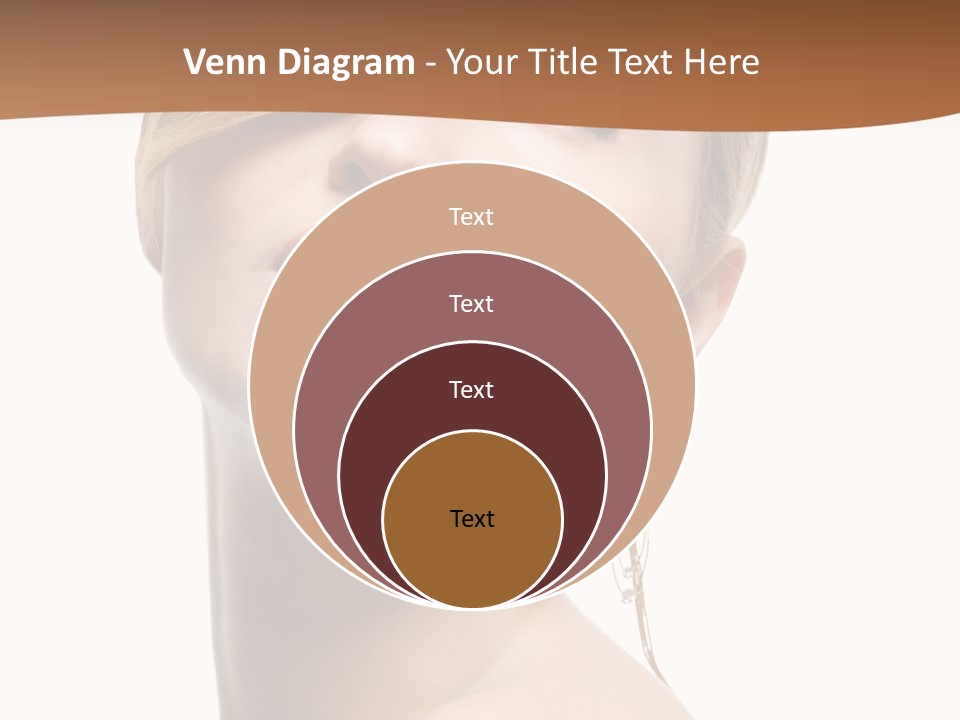 Straight Hairstyle Pose PowerPoint Template