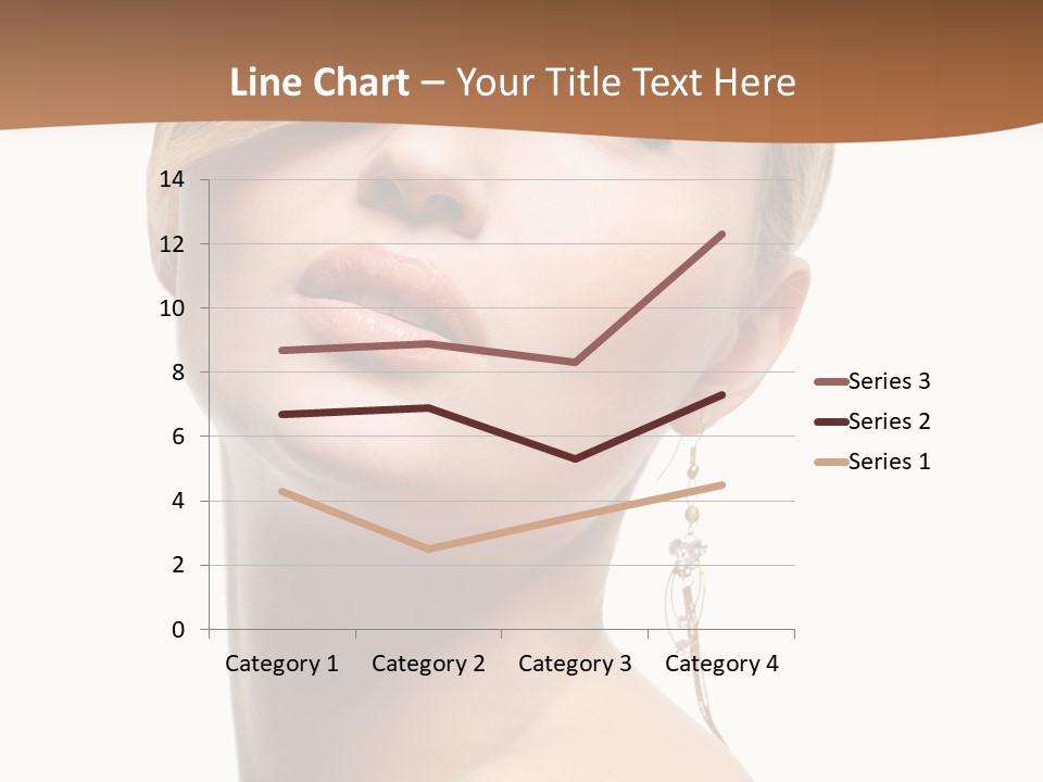 Straight Hairstyle Pose PowerPoint Template