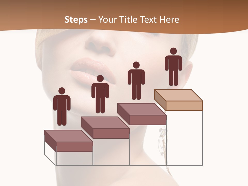 Straight Hairstyle Pose PowerPoint Template