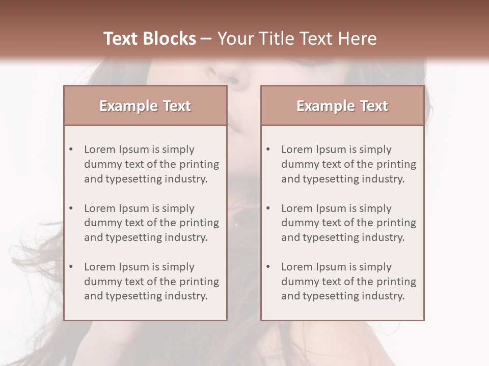 Clothes Ringlet Eye PowerPoint Template