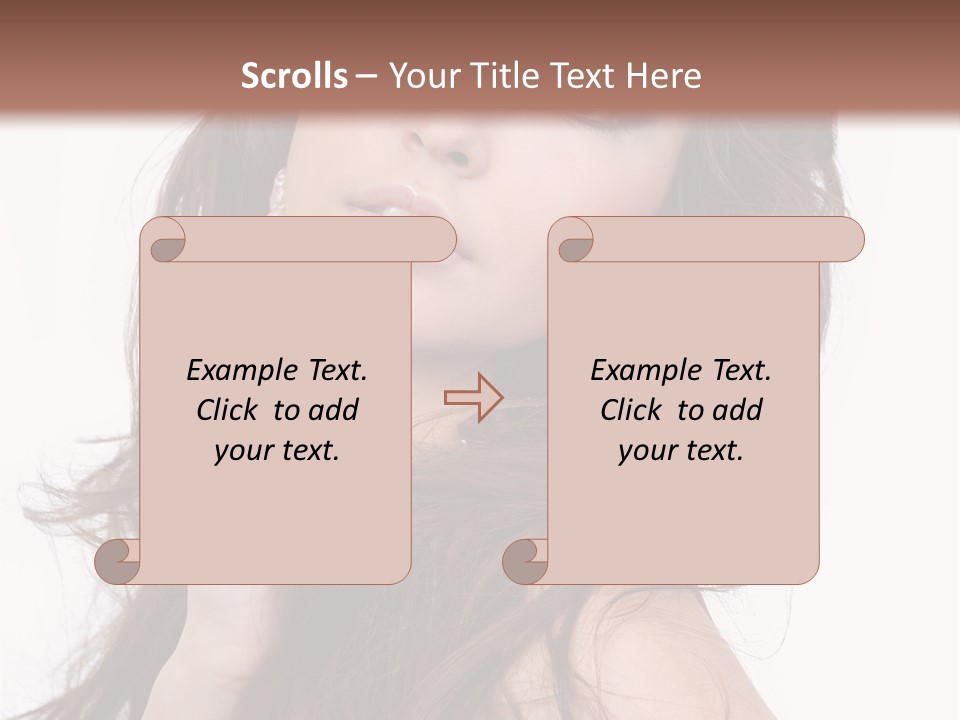 Clothes Ringlet Eye PowerPoint Template