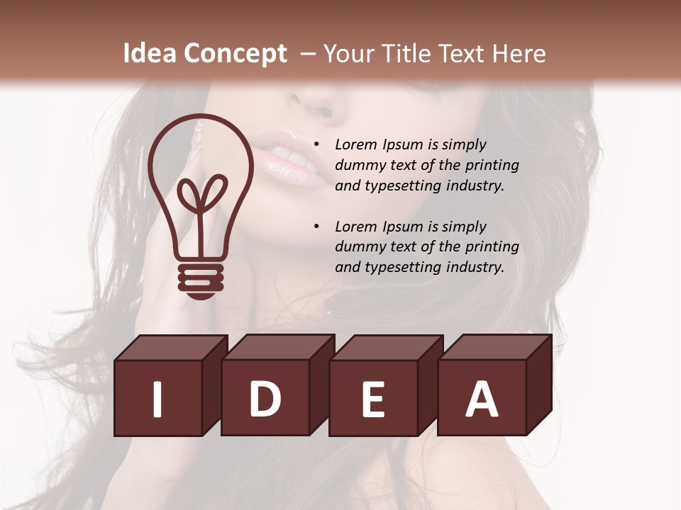 Clothes Ringlet Eye PowerPoint Template