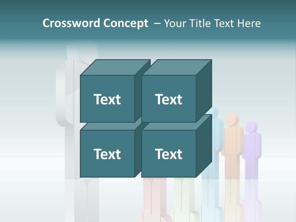 Success Men Crowd PowerPoint Template