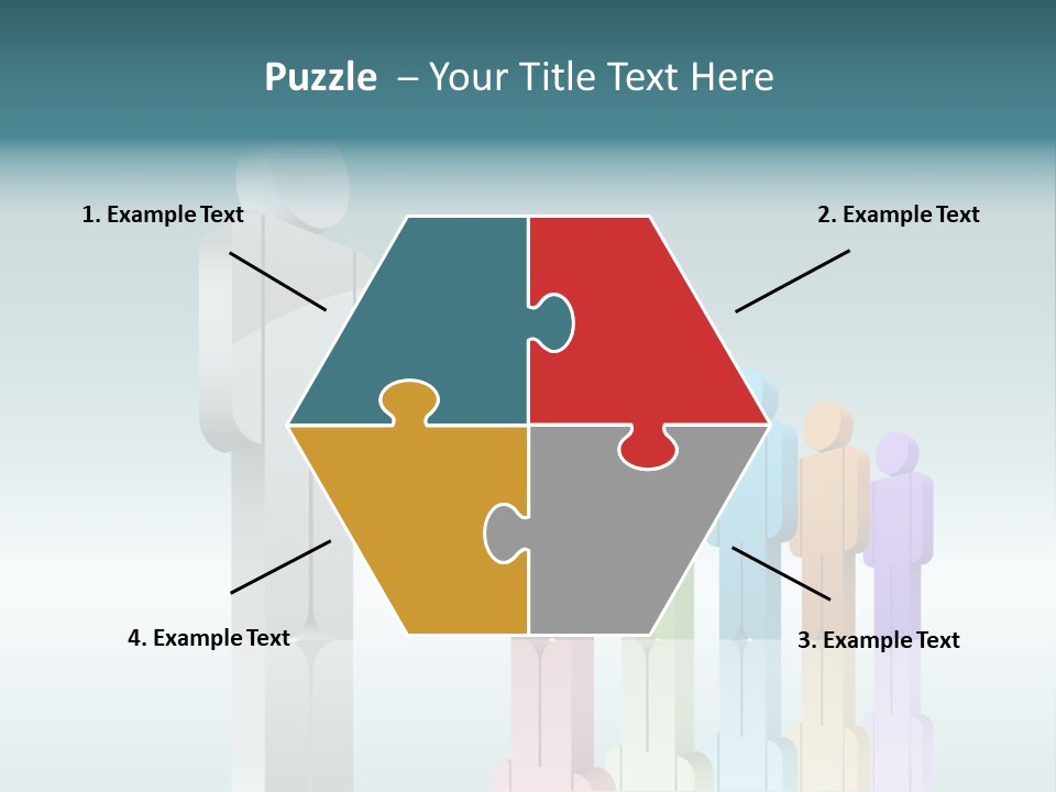 Success Men Crowd PowerPoint Template