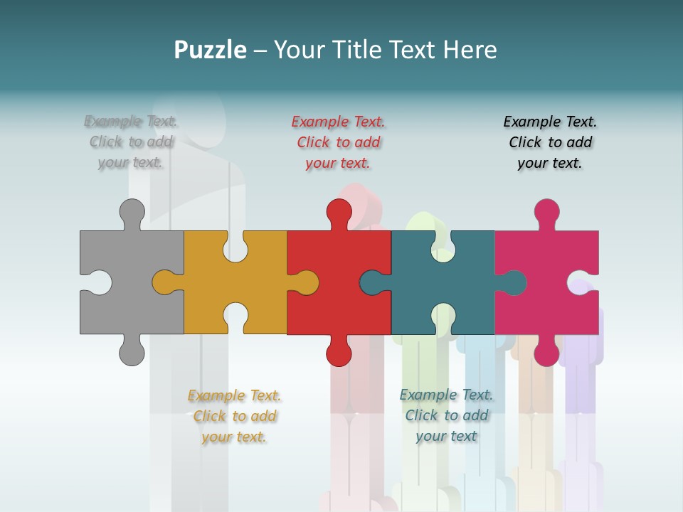 Success Men Crowd PowerPoint Template