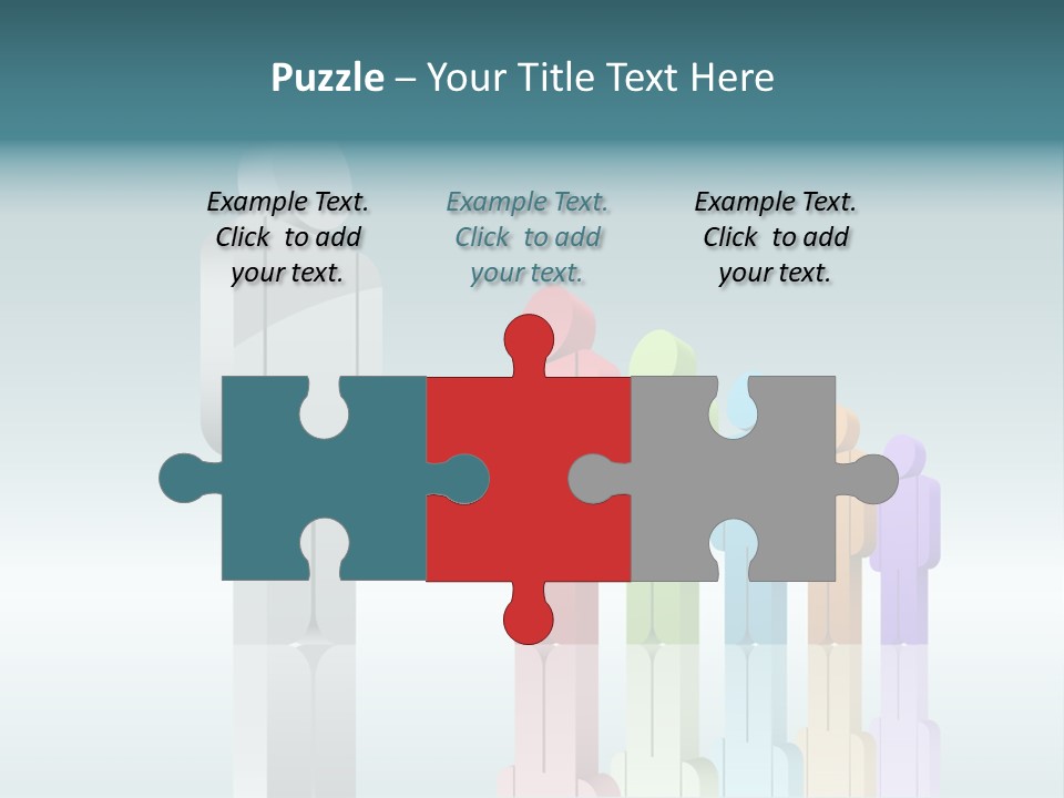 Success Men Crowd PowerPoint Template