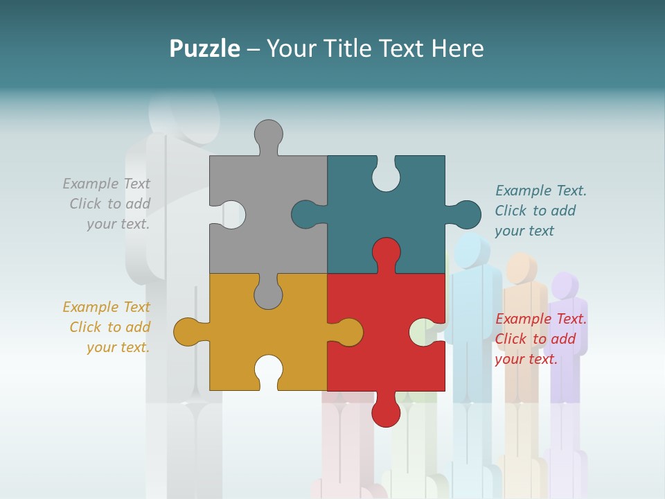 Success Men Crowd PowerPoint Template