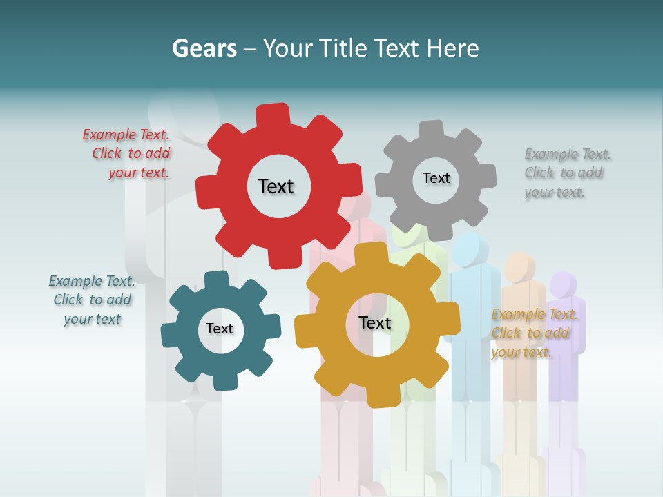 Success Men Crowd PowerPoint Template