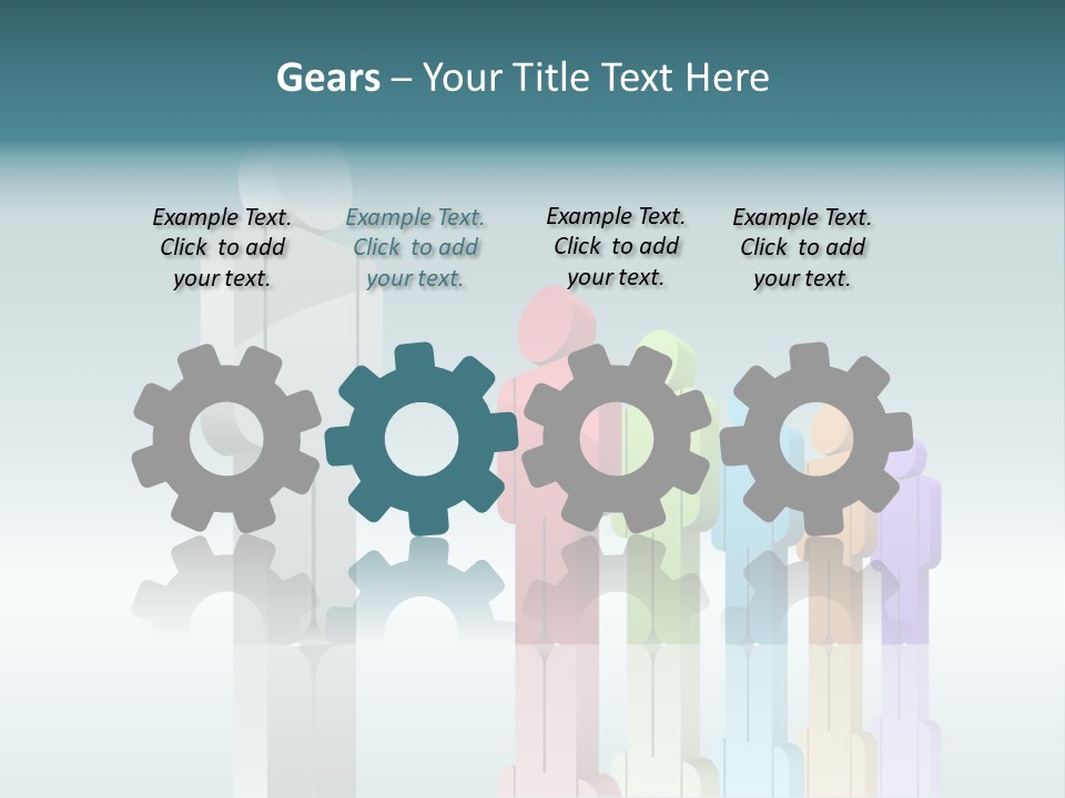 Success Men Crowd PowerPoint Template