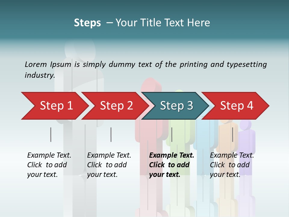 Success Men Crowd PowerPoint Template