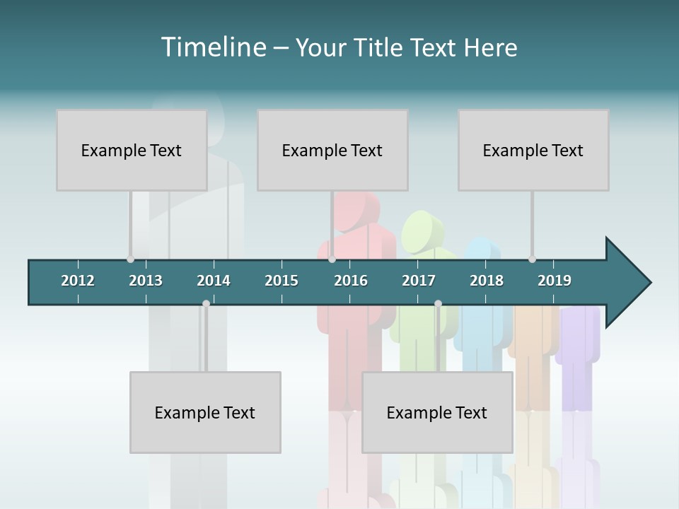 Success Men Crowd PowerPoint Template