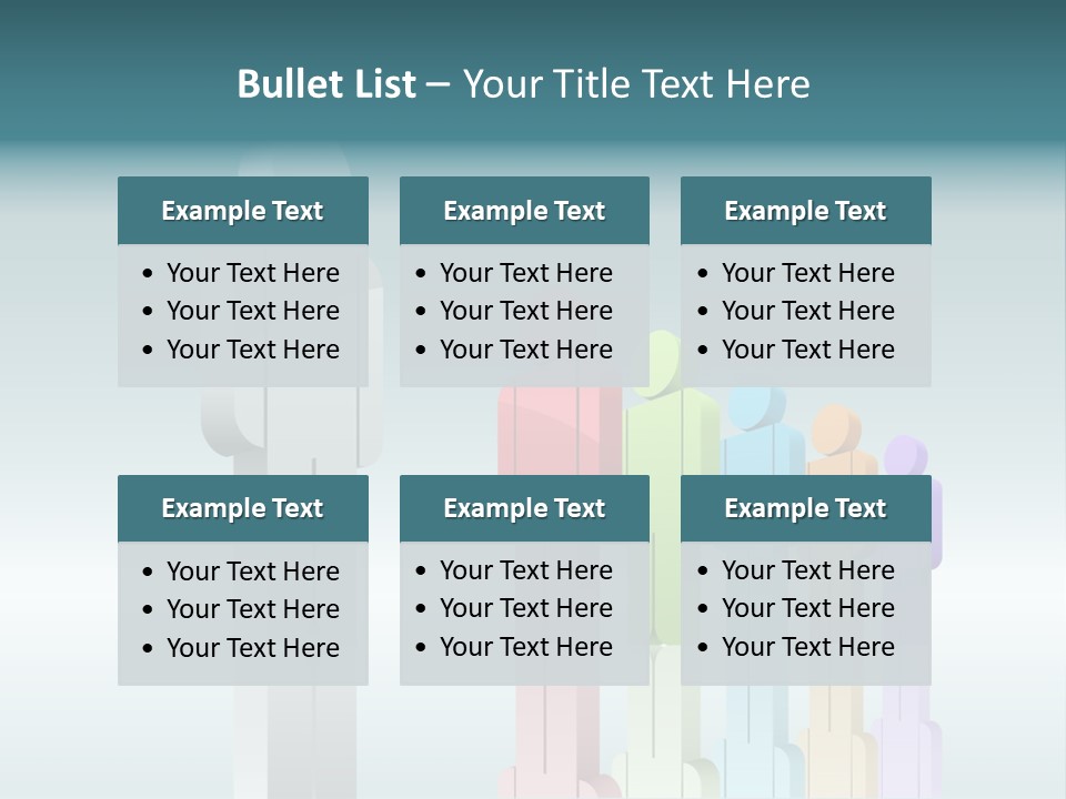 Success Men Crowd PowerPoint Template