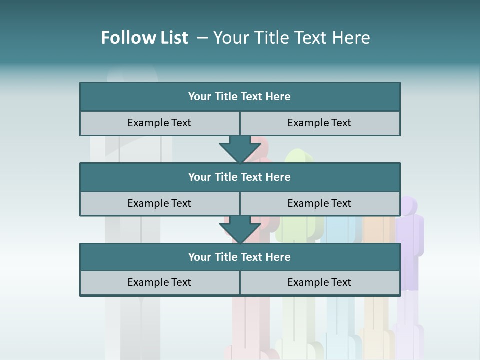 Success Men Crowd PowerPoint Template