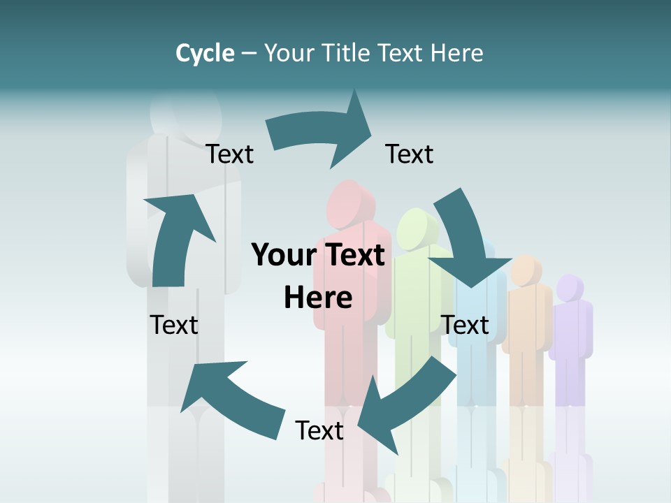 Success Men Crowd PowerPoint Template