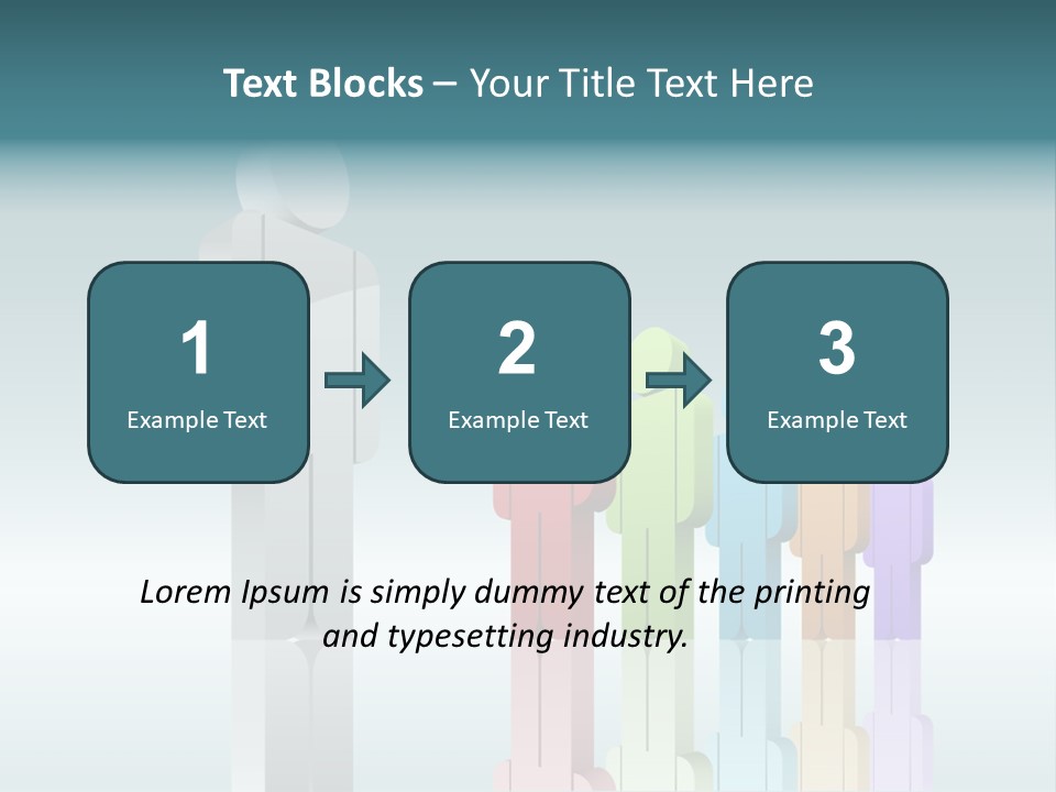 Success Men Crowd PowerPoint Template