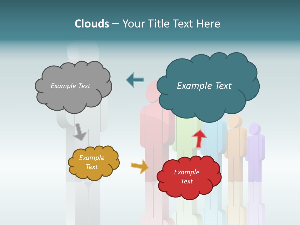 Success Men Crowd PowerPoint Template