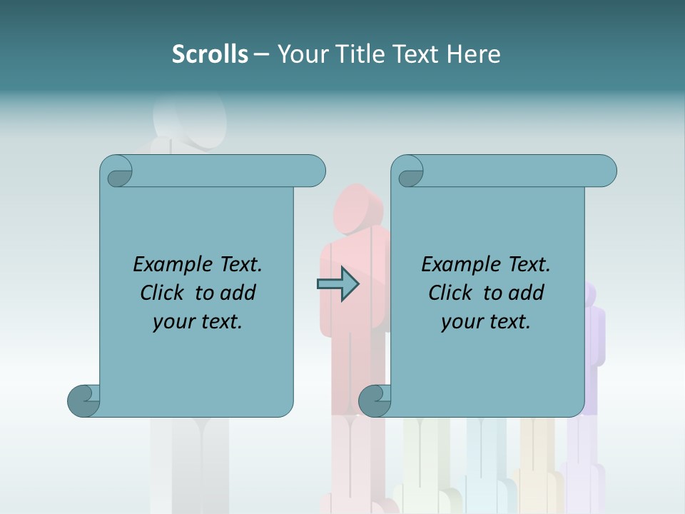 Success Men Crowd PowerPoint Template