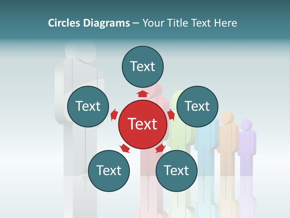 Success Men Crowd PowerPoint Template