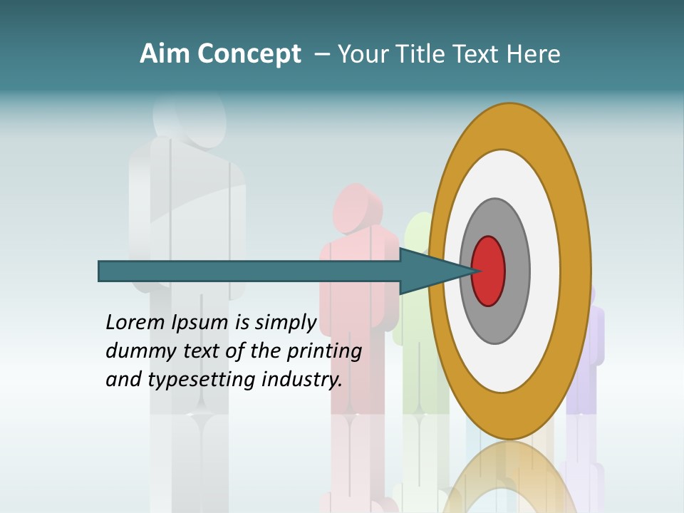 Success Men Crowd PowerPoint Template