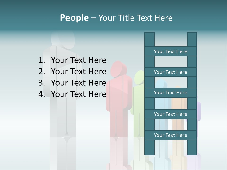 Success Men Crowd PowerPoint Template