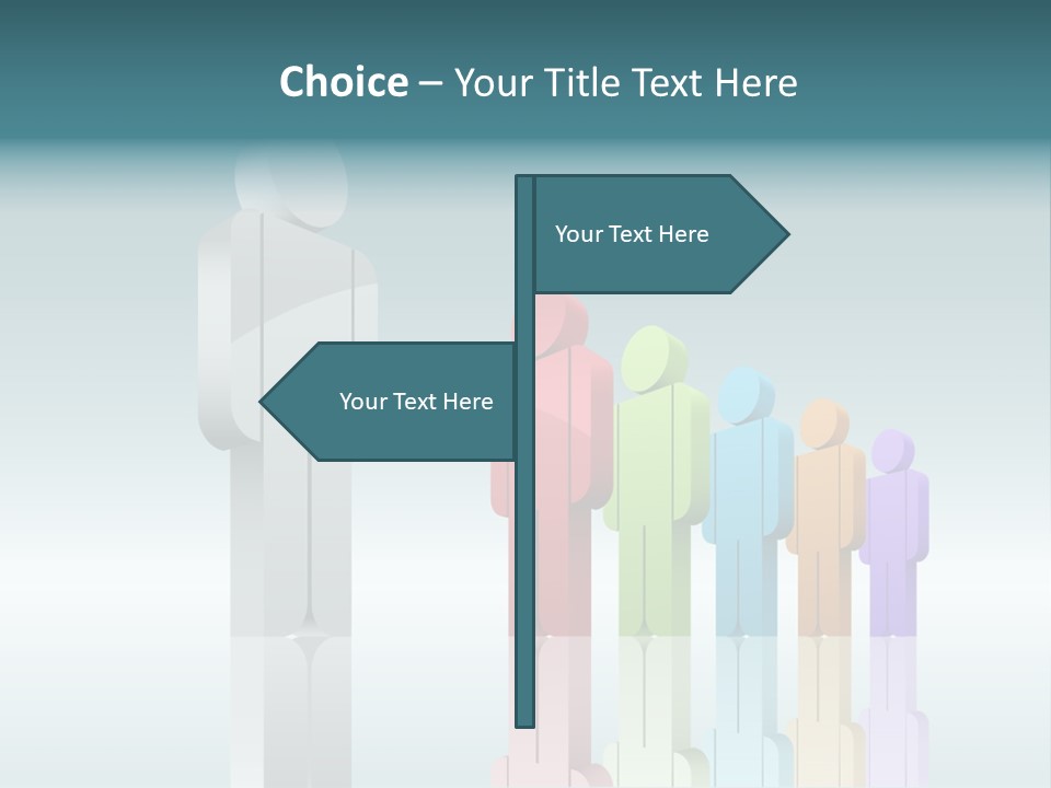 Success Men Crowd PowerPoint Template