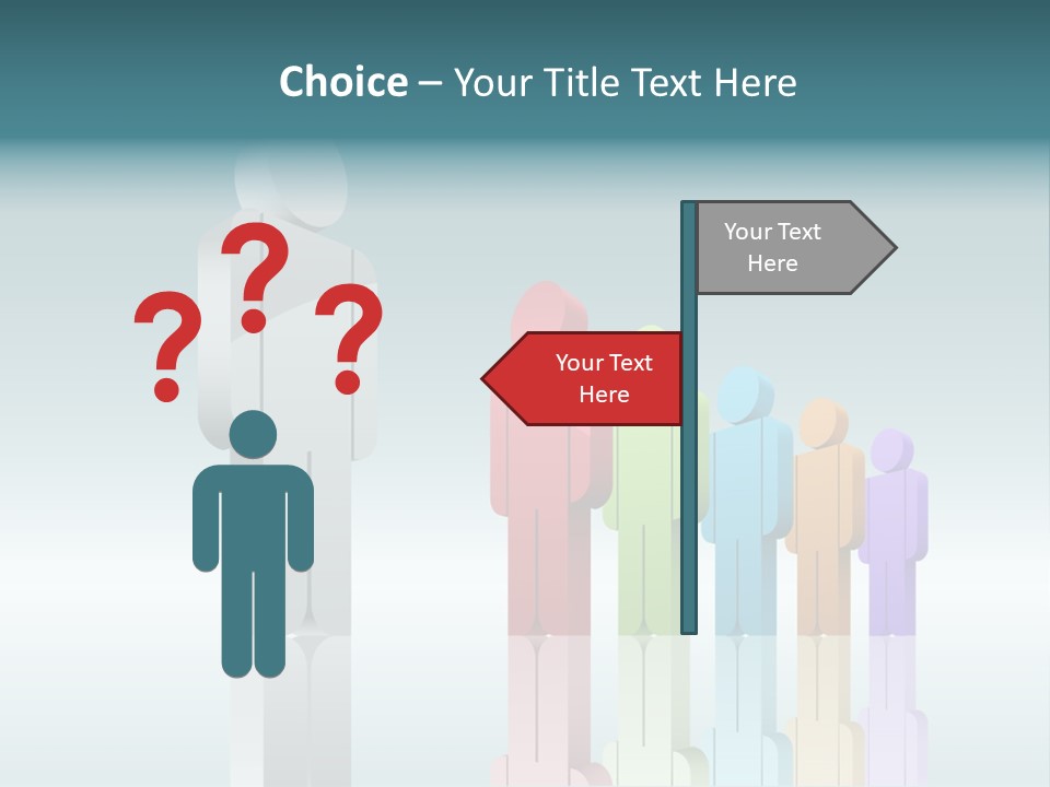 Success Men Crowd PowerPoint Template