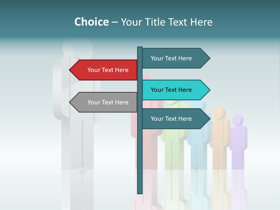 Success Men Crowd PowerPoint Template