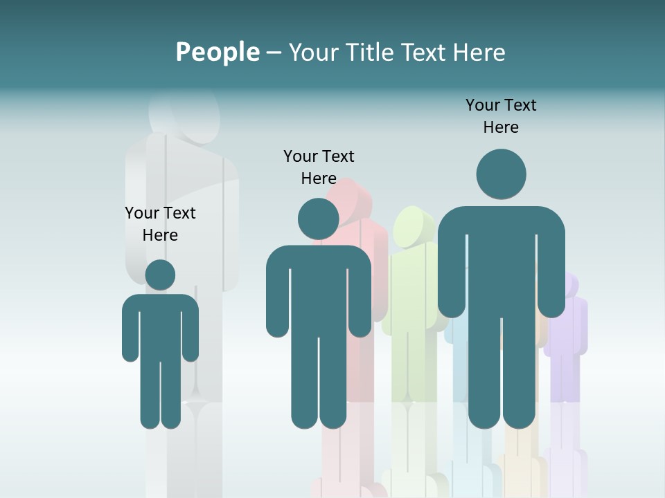 Success Men Crowd PowerPoint Template