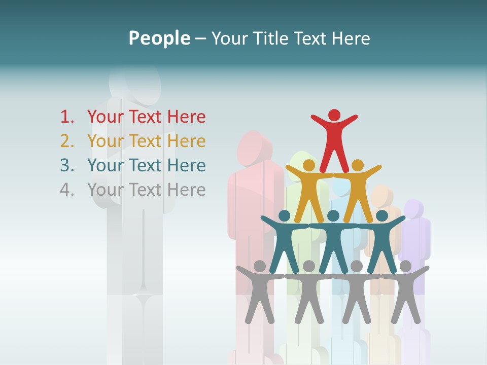 Success Men Crowd PowerPoint Template