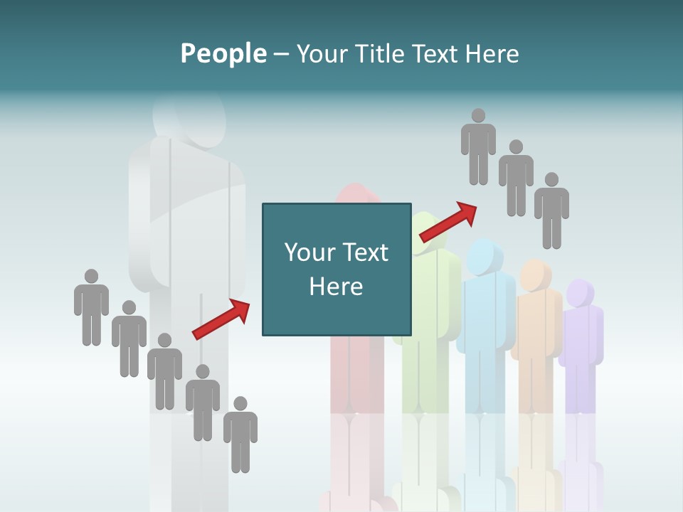 Success Men Crowd PowerPoint Template