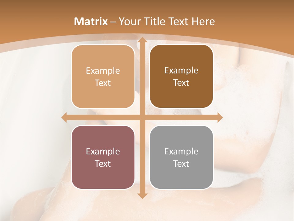 A Woman Sitting In A Bathtub With Foam On Her Feet PowerPoint Template