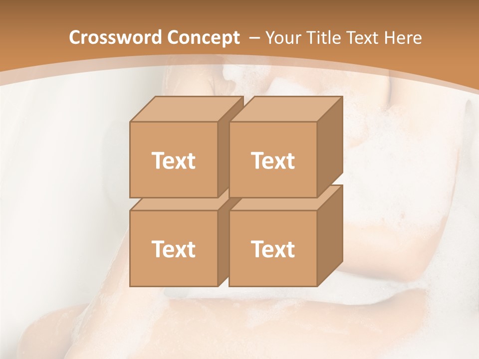 A Woman Sitting In A Bathtub With Foam On Her Feet PowerPoint Template