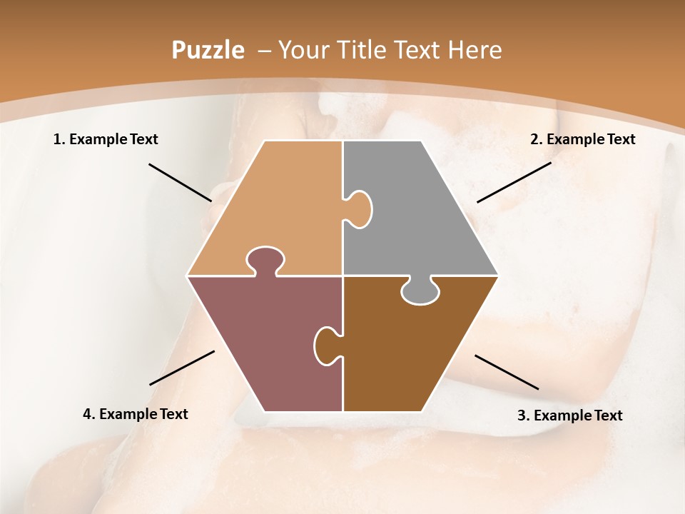 A Woman Sitting In A Bathtub With Foam On Her Feet PowerPoint Template