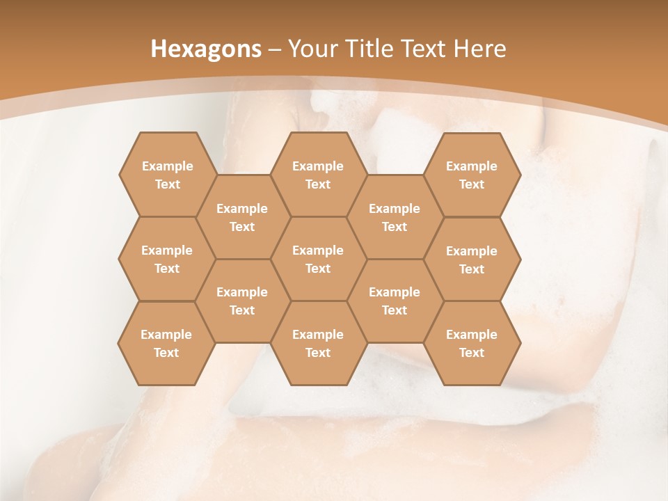 A Woman Sitting In A Bathtub With Foam On Her Feet PowerPoint Template