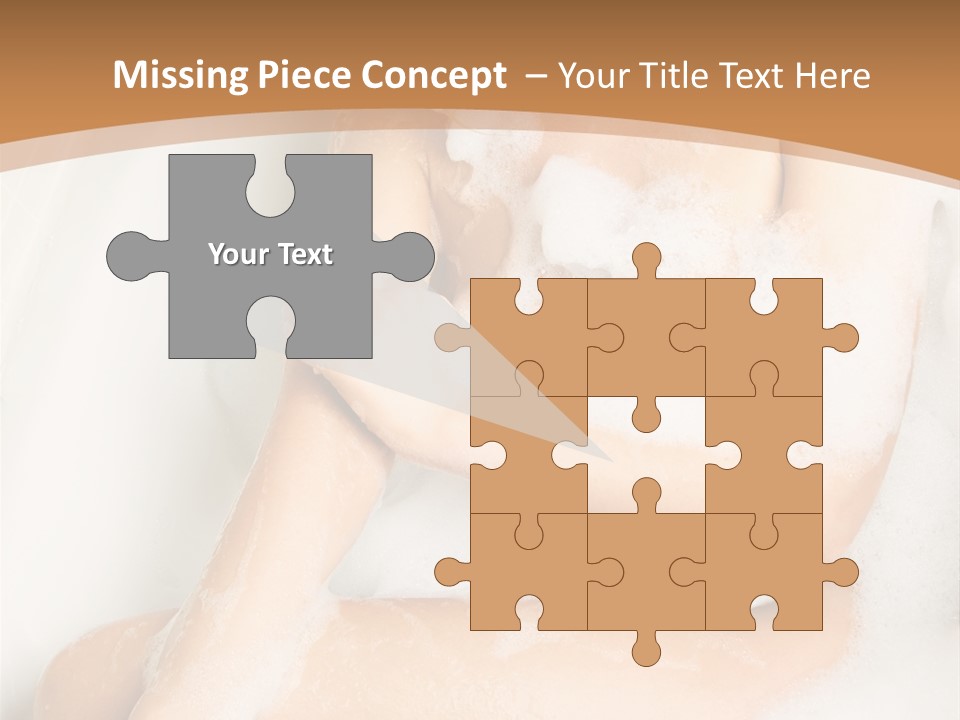 A Woman Sitting In A Bathtub With Foam On Her Feet PowerPoint Template