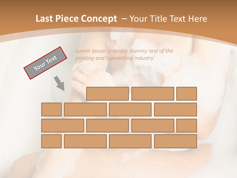 A Woman Sitting In A Bathtub With Foam On Her Feet PowerPoint Template