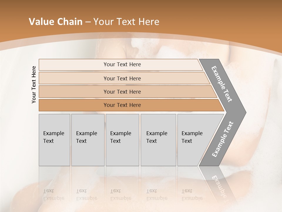 A Woman Sitting In A Bathtub With Foam On Her Feet PowerPoint Template