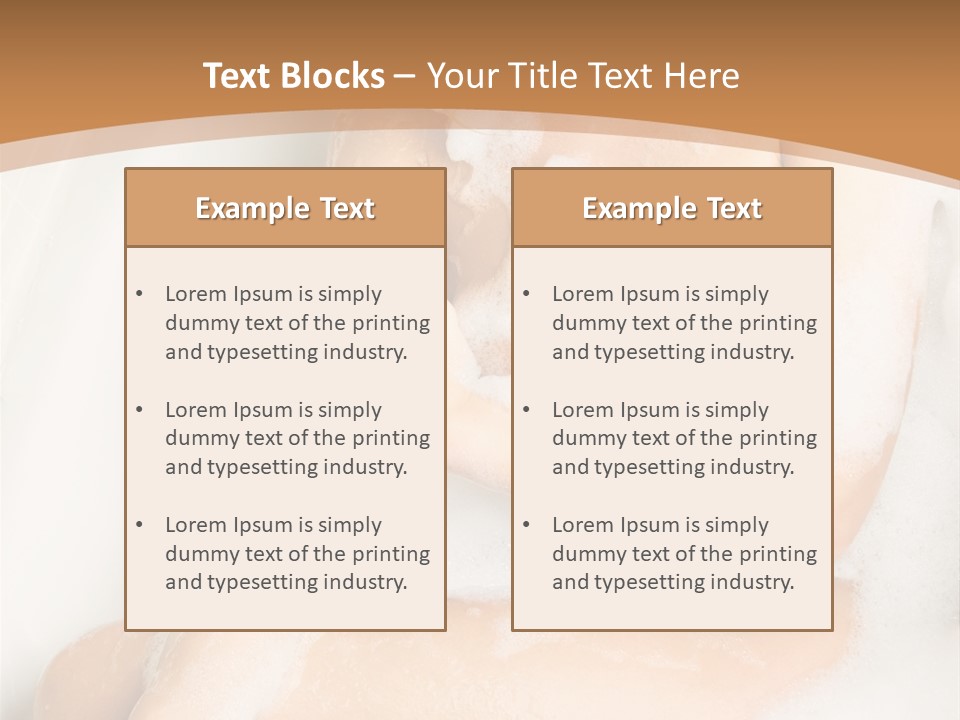 A Woman Sitting In A Bathtub With Foam On Her Feet PowerPoint Template
