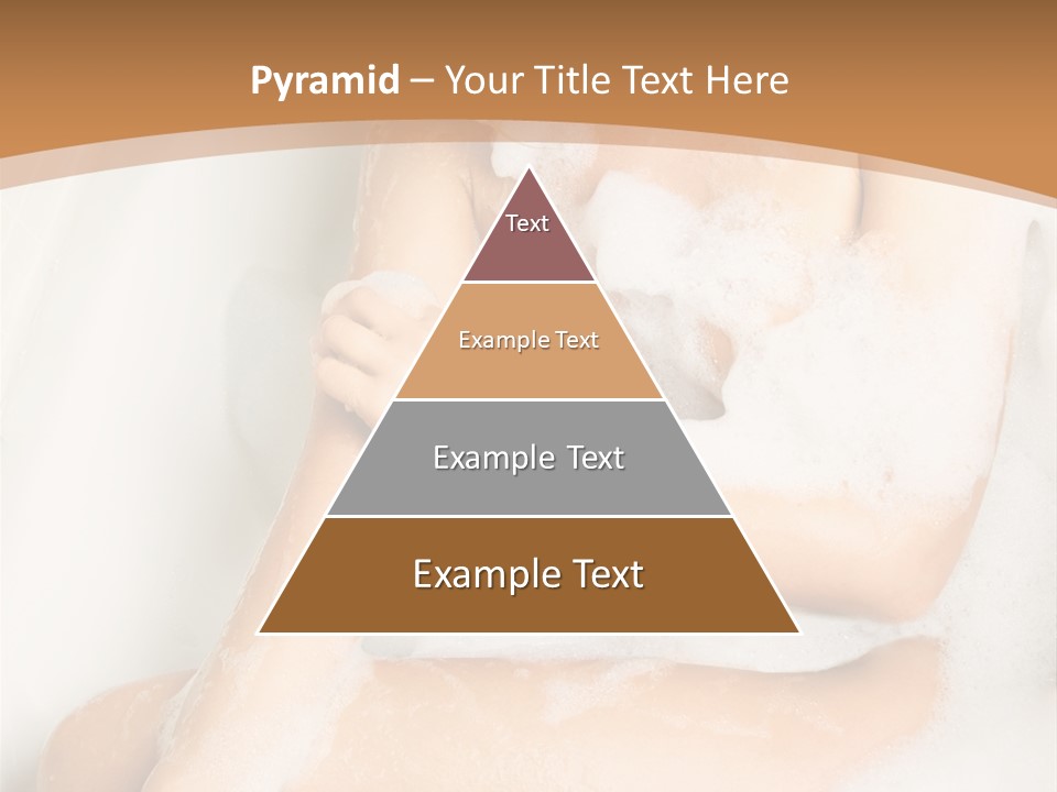 A Woman Sitting In A Bathtub With Foam On Her Feet PowerPoint Template